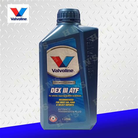 valvoline dexron 3 transmission fluid.